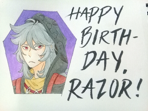 ☾ Happy Birthday, Razor! ☽