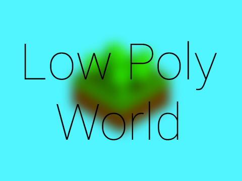 Low Poly Blender World