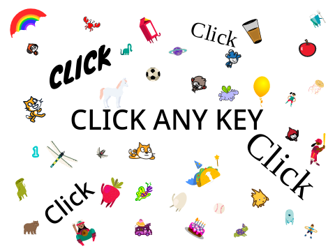 CLICK ANY KEY