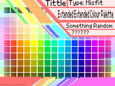 Extended Extended Colour Palette