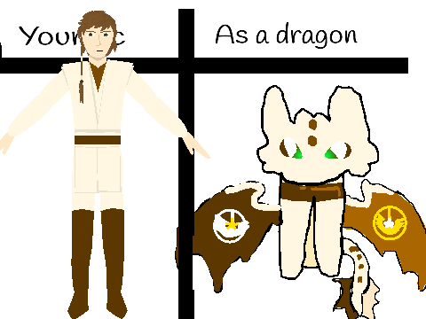 UNC409's new oc as a dragon