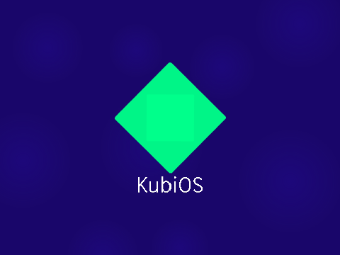KubiOS home screen + login UI