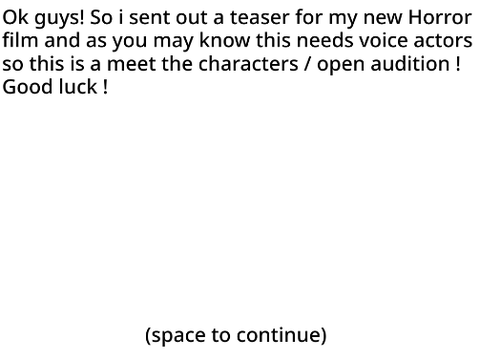 Haunted . Open Audition . remix