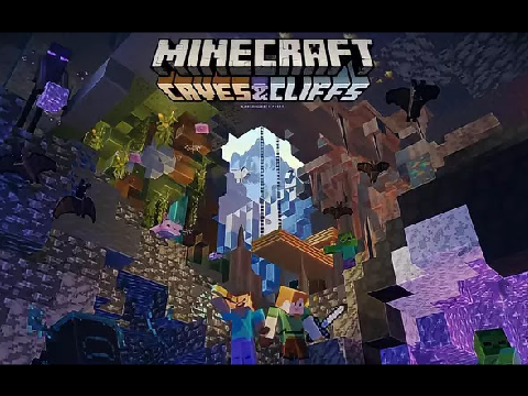 Minecraft caves and cliffs. trails and tales update ll #fun #games #mobile friendly
