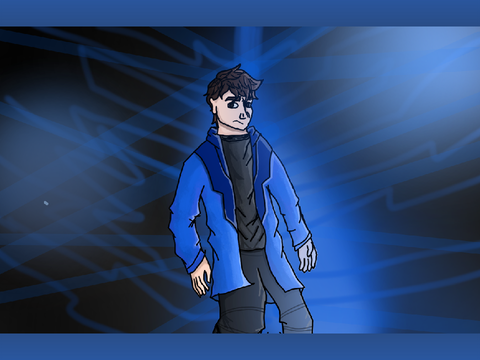 Hydro lineart with a Tron style background or something