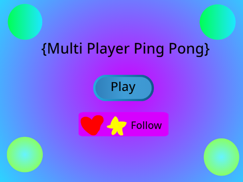 Multi Player Ping Pong Game 