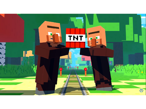 when Minecraft villagers discover TNT (ORIGINAL) (OLD)