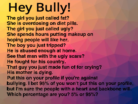 Remix this if you are against bullying!