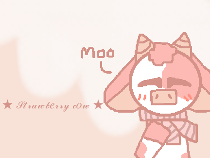 ♥ Strawberry Cow - Original Meme ♥