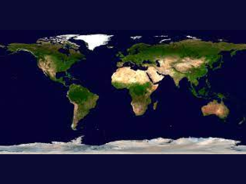 Blue Marble World Map