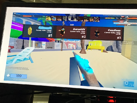 My best randomizer score in Roblox Arsenal.