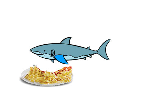 shark puppet makes spaghetti remix remix