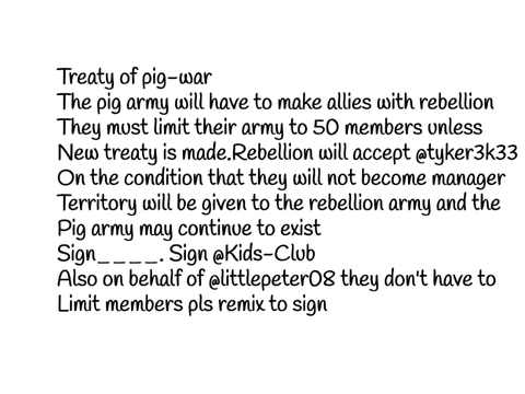 Treaty of pig-war signature remix