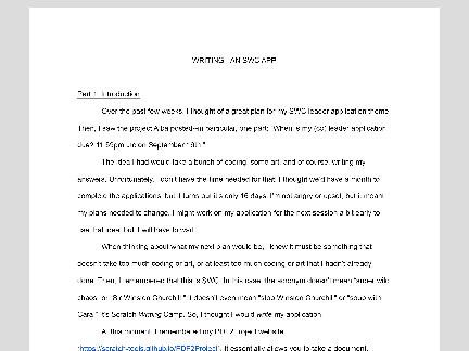 [ACCEPTED! :D] SWC App November 2021