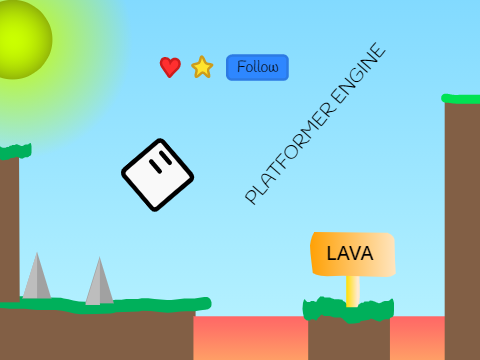 Simple Platformer engine #engine