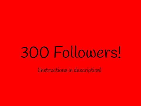 300+ followers!!! :D (drawing challengeee)
