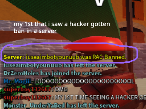my 1st time seeing a hacker getting ban! :D