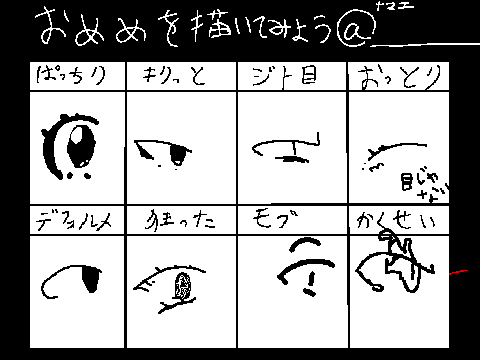 目を描いてみよう remix