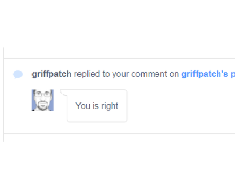 griffpatch had replied to my comment!!! OMG
