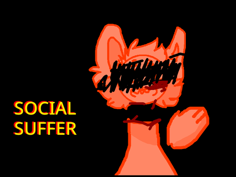 Social suffer  || meme template 