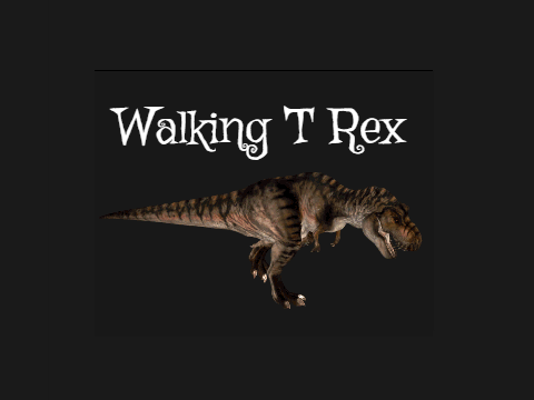 Walking T rex