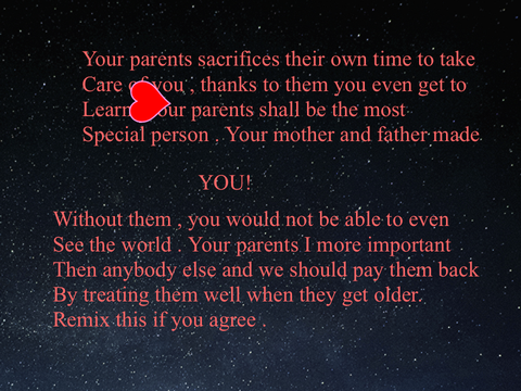 ❤️ ❤️ Love your parents ❤️ ❤️ 