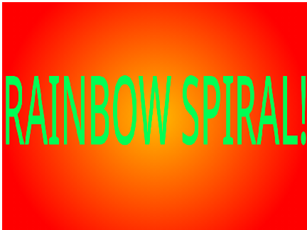 Rainbow spiral