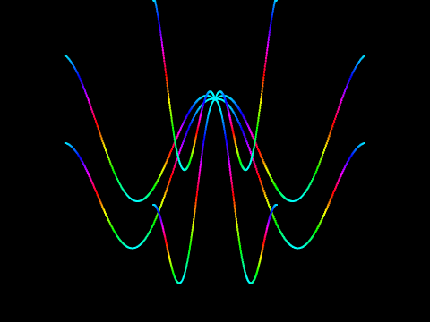 3D sine rainbow octopus remix