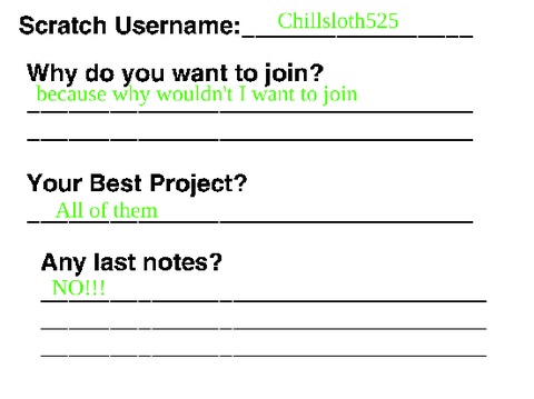 I joined