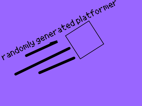 randomly genarated platformer a platformer