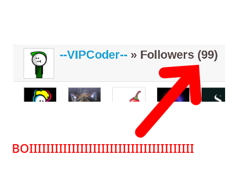 99 + 1 = 100 Followers