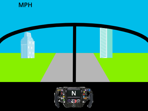 drive an f1 car on a straight track
