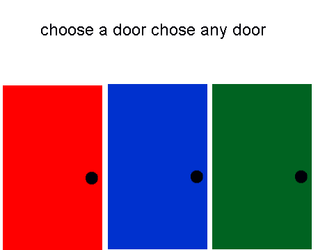 choose a door for money just kidding