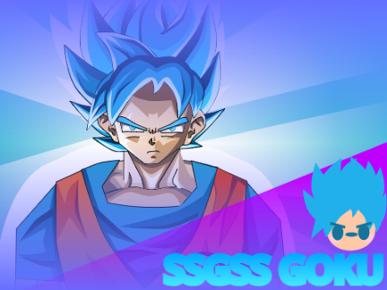 Vector Drawing: SSGSS GOKU