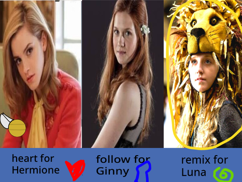 heart for H follow for G and remix for L harry potter remix remix