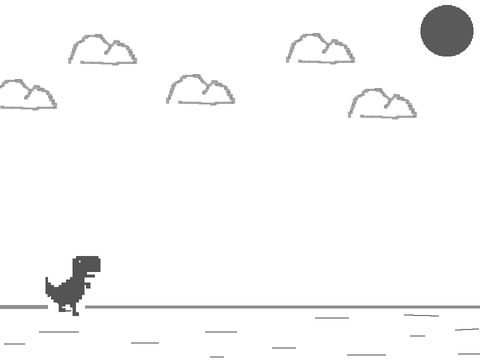 Dino game - Chrome Hard mode