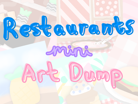 Restaurants mini art dump