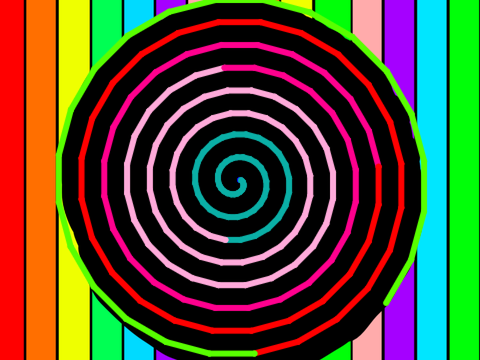 Multi-Colored Spiral