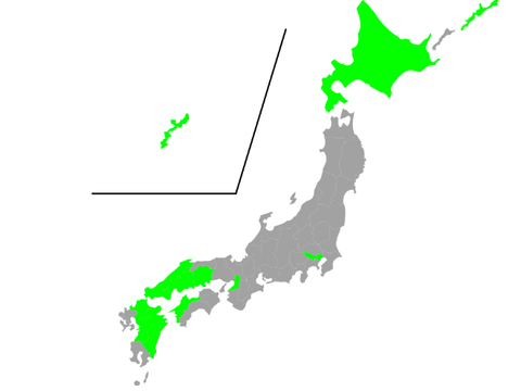 行ったことあるところ 【はにふらver.】