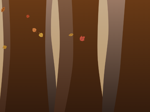 Autumn leaves particle test