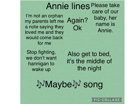 Annie audiobook lines chapter one 