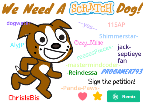 Petition to add a Scratch Dog! remix remix remix remix remix remix remix