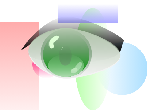 Me drawing an eye using scratch vector