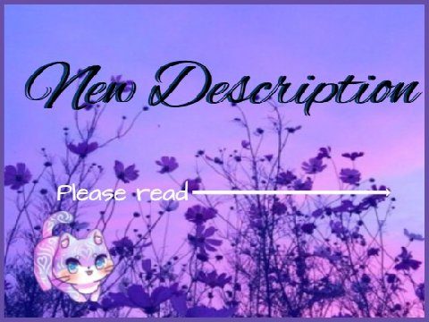 ✧･ﾟ: *✧･ﾟ:* 　New Description Layout　 *:･ﾟ✧*:･ﾟ✧