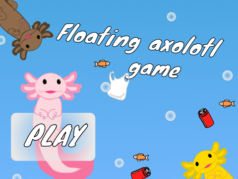 Floating axolotl game 