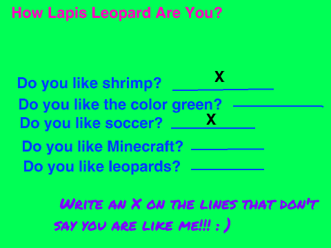 How Lapis Leopard are you? remix