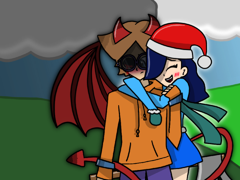 Minty x Havoc (Hooman) || Art || Gift || OCs