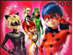 Lady bug and  cat Noir 