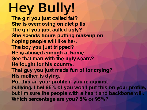 Remix this if you are against bullying 