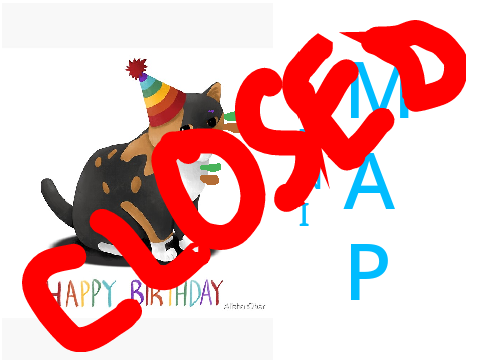 B-day MAP | There's a cat licking your b-day cake